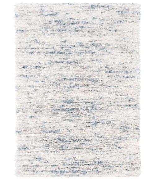 Safavieh Fontana Shag  Ivory / Teal FNT873 2 ft. 3 in. X 12 ft. Runner Rug