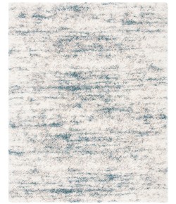 Safavieh Fontana Shag  Ivory / Teal FNT873 4 ft. X 6 ft. Rectangle Rug
