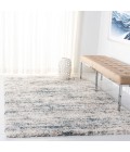 Safavieh Fontana Shag  Ivory / Teal FNT873 8 ft. X 10 ft. Rectangle Rug