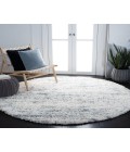 Safavieh Fontana Shag Ivory / Teal Rug FNT873 5 ft. 3 in. X 5 ft. 3 in. Round - Rugs Town Safavieh Fontana Shag Ivory / Teal FNT873 5 ft. 3 in. X 5 ft. 3 in. Round Rug