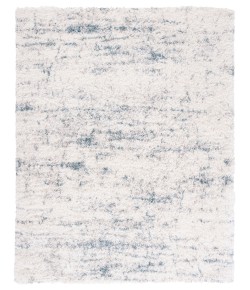 Safavieh Fontana Shag  Ivory / Teal FNT873 6 ft. 7 in. X 6 ft. 7 in. Square Rug