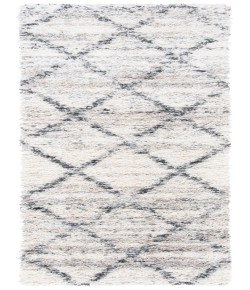 Safavieh Fontana Shag  Grey / Ivory FNT886 2 ft. 3 in. X 8 ft. Runner Rug