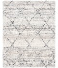 Safavieh Fontana Shag  Grey / Ivory FNT886 8 ft. X 10 ft. Rectangle Rug
