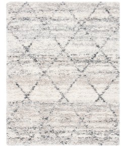 Safavieh Fontana Shag  Grey / Ivory FNT886 8 ft. X 10 ft. Rectangle Rug