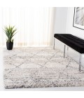 Safavieh Fontana Shag  Grey / Ivory FNT886 8 ft. X 10 ft. Rectangle Rug
