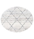 Safavieh Fontana Shag  Grey / Ivory FNT886 10 ft. X 10 ft. Round Rug