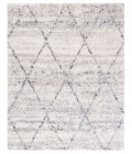 Safavieh Fontana Shag  Grey / Ivory FNT886 10 ft. X 10 ft. Square Rug