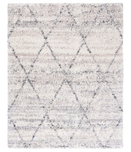 Safavieh Fontana Shag  Grey / Ivory FNT886 10 ft. X 10 ft. Square Rug