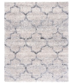 Safavieh Fontana Shag  Grey / Ivory FNT888 6 ft. 7 in. X 6 ft. 7 in. Square Rug