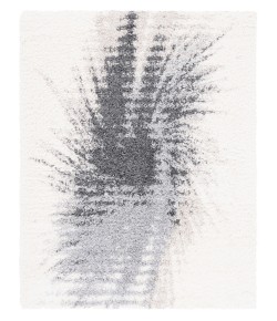 Safavieh Fontana Shag  Grey / Ivory FNT894 3 ft. X 3 ft. Square Rug