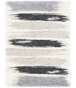 Safavieh Fontana Shag  Grey / Ivory FNT898 2 ft. 3 in. X 10 ft. Runner Rug