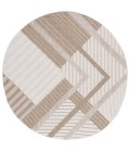 Safavieh Global Beige / Light Beige GLB220 5 ft. 3 in. X 5 ft. 3 in. Round Rug
