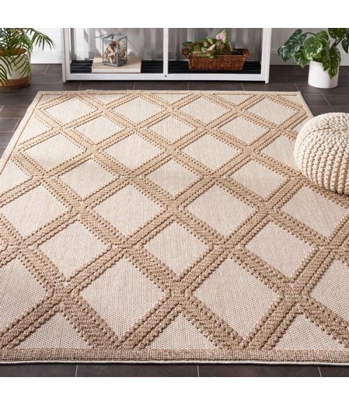 Safavieh Global Beige / Brown GLB226 4 ft. X 6 ft. Rectangle Rug