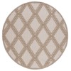 Safavieh Global Beige / Brown GLB226 6 ft. 7 in. X 6 ft. 7 in. Round Rug