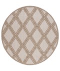 Safavieh Global Beige / Brown GLB226 6 ft. 7 in. X 6 ft. 7 in. Round Rug