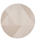 Safavieh Global Beige / Ivory GLB400 6 ft. 7 in. X 6 ft. 7 in. Round Rug