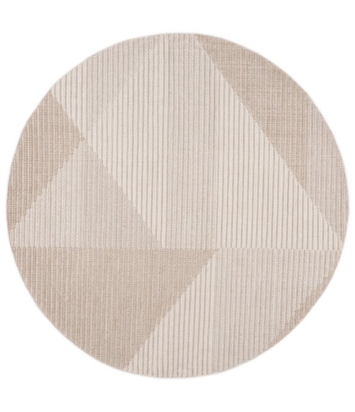 Safavieh Global Beige / Ivory GLB400 6 ft. 7 in. X 6 ft. 7 in. Round Rug
