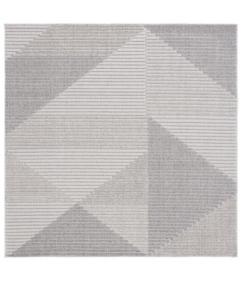 Safavieh Global Light Grey / Grey GLB400 6 ft. 7 in. X 6 ft. 7 in. Square Rug