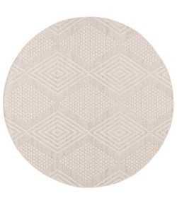Safavieh Global Beige / Ivory GLB410 6 ft. 7 in. X 6 ft. 7 in. Round Rug