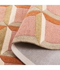 Safavieh Genre Pink / Beige GRE101 6 ft. X 6 ft. Square Rug