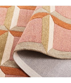 Safavieh Genre Pink / Beige GRE101 6 ft. X 6 ft. Square Rug