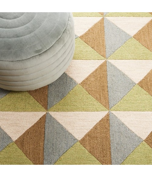 Safavieh Genre Beige / Green Rug GRE103 6 ft. X 6 ft. Square - Rugs Town Safavieh Genre Beige / Green GRE103 6 ft. X 6 ft. Square Rug