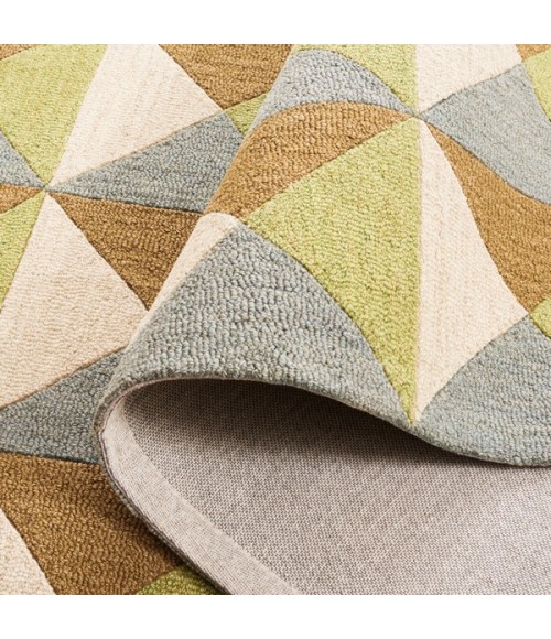 Safavieh Genre Beige / Green Rug GRE103 6 ft. X 6 ft. Square - Rugs Town Safavieh Genre Beige / Green GRE103 6 ft. X 6 ft. Square Rug
