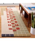 Safavieh Genre Grey / Red Rug GRE206 2 ft. 3 in. X 8 ft. Runner - Rugs Town Safavieh Genre Grey / Red GRE206 2 ft. 3 in. X 8 ft. Runner Rug