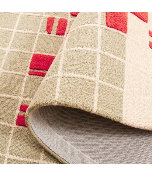 Safavieh Genre Grey / Red Rug GRE206 6 ft. X 9 ft. Rectangle - Rugs Town Safavieh Genre Grey / Red GRE206 6 ft. X 9 ft. Rectangle Rug
