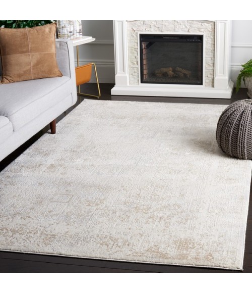 Safavieh Hanna Ivory Grey / Beige HAN101 6 ft. 7 in. X 6 ft. 7 in. Square Rug