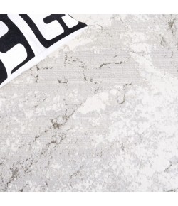 Safavieh Hanna Grey / Ivory HAN112 6 ft. 7 in. X 6 ft. 7 in. Round Rug