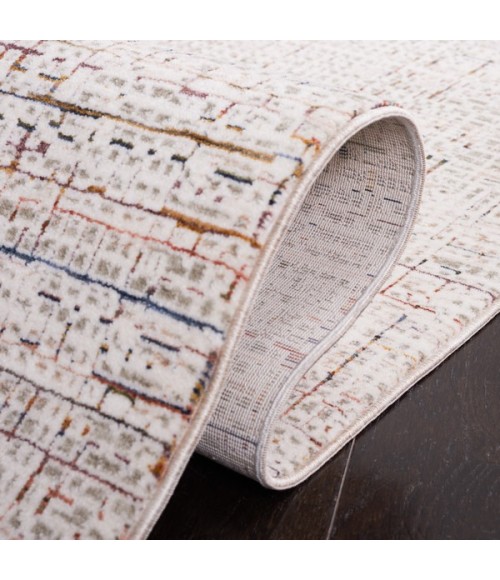 Safavieh Harlow Ivory Grey / Rust HAR101 4 ft. X 6 ft. Rectangle Rug