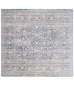 Safavieh Harlow Ivory Blue / Grey HAR163 6 ft. 3 in. X 6 ft. 3 in. Square Rug