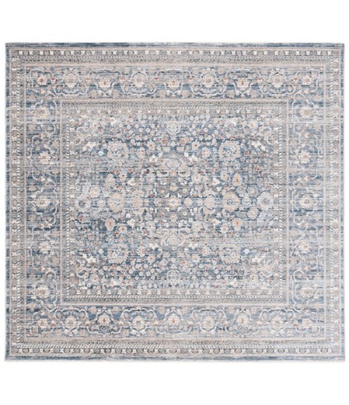 Safavieh Harlow Ivory Blue / Grey HAR163 6 ft. 3 in. X 6 ft. 3 in. Square Rug
