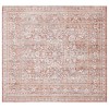 Safavieh Harlow Rust / Ivory Grey HAR163 6 ft. 3 in. X 6 ft. 3 in. Square Rug