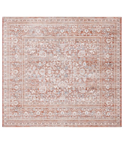Safavieh Harlow Rust / Ivory Grey HAR163 6 ft. 3 in. X 6 ft. 3 in. Square Rug