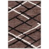 Safavieh Hi-Lo Shag Brown / Ivory Charcoal HLS206 5 ft. 3 in. X 7 ft. 6 in. Rectangle Rug
