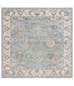 Safavieh Hamilton Blue / Gold HLT106 6 ft. 7 in. X 6 ft. 7 in. Square Rug