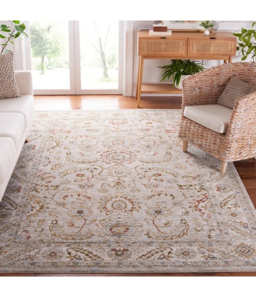 Safavieh Hamilton Grey / Gold HLT108 8 ft. X 10 ft. Rectangle Rug
