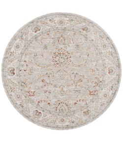 Safavieh Hamilton Grey / Gold HLT108 6 ft. 7 in. X 6 ft. 7 in. Round Rug