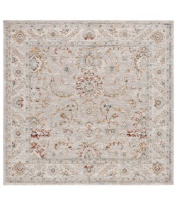 Safavieh Hamilton Grey / Gold HLT108 6 ft. 7 in. X 6 ft. 7 in. Square Rug