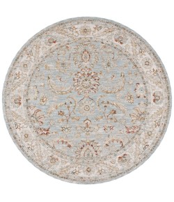 Safavieh Hamilton Blue / Gold HLT108 6 ft. 7 in. X 6 ft. 7 in. Round Rug