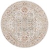 Safavieh Hamilton Ivory / Blue HLT110 6 ft. 7 in. X 6 ft. 7 in. Round Rug