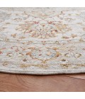 Safavieh Hamilton Ivory / Blue HLT110 6 ft. 7 in. X 6 ft. 7 in. Round Rug