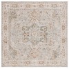Safavieh Hamilton Grey / Blue HLT110 6 ft. 7 in. X 6 ft. 7 in. Square Rug
