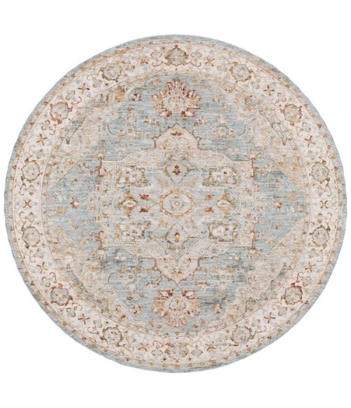 Safavieh Hamilton Blue / Grey HLT110 6 ft. 7 in. X 6 ft. 7 in. Round Rug