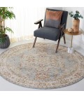 Safavieh Hamilton Blue / Grey HLT110 6 ft. 7 in. X 6 ft. 7 in. Round Rug
