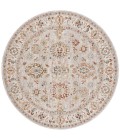 Safavieh Hamilton Grey / Rust HLT112 6 ft. 7 in. X 6 ft. 7 in. Round Rug