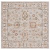 Safavieh Hamilton Grey / Rust HLT112 6 ft. 7 in. X 6 ft. 7 in. Square Rug