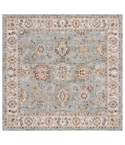 Safavieh Hamilton Blue / Ivory HLT112 6 ft. 7 in. X 6 ft. 7 in. Square Rug
